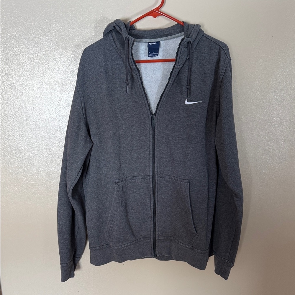 Nike Men's Charcoal Zip-Up Sweater